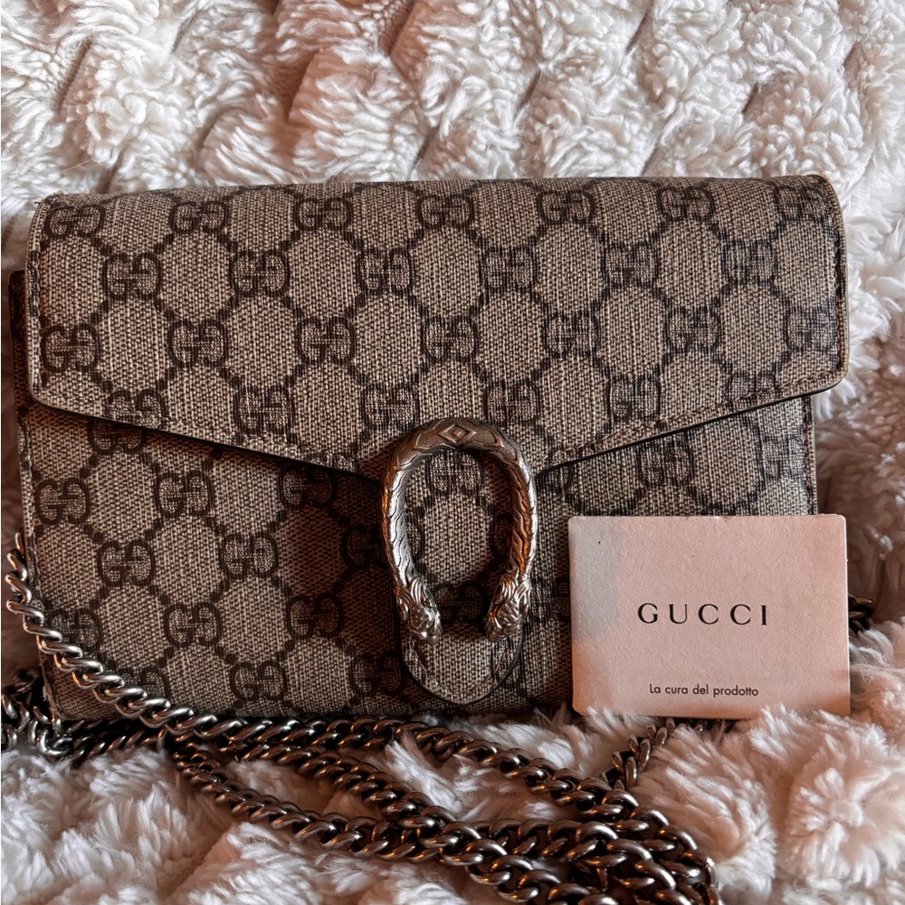 Gucci Brown Monogram Shoulder Bag